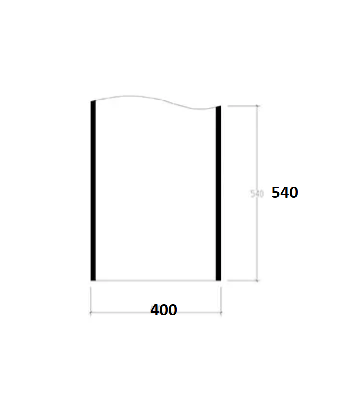 Καθρέπτης Απλός με Πλαϊνό Πλαίσιο Αμμοβολή  Tema Solo 1 (50x70 cm)
