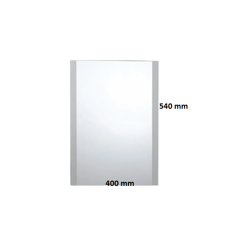 Simple Rectangular Mirror with Side Frame Sandblasting Tema Solo 5 (40x54 cm)