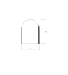 Mirror Simple with Side Frame Sandblasting Tema Solo 4 (40x54 cm)