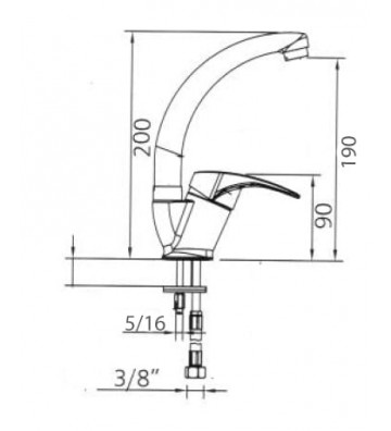 ΜΠΑΤΑΡΙΑ ΝΙΠΤΗΡΑ Tema COSMO χρωμέ Ψηλή (61032)