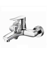 Μπαταρία Λουτρού Eveberg Enzo Chrome με Τηλέφωνο Ντουζ & Σπιράλ & Στήριγμα Τηλεφώνου