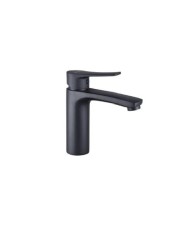 Μπαταρία Νιπτήρα Eveberg Enzo Black Matt με Βαλβίδα