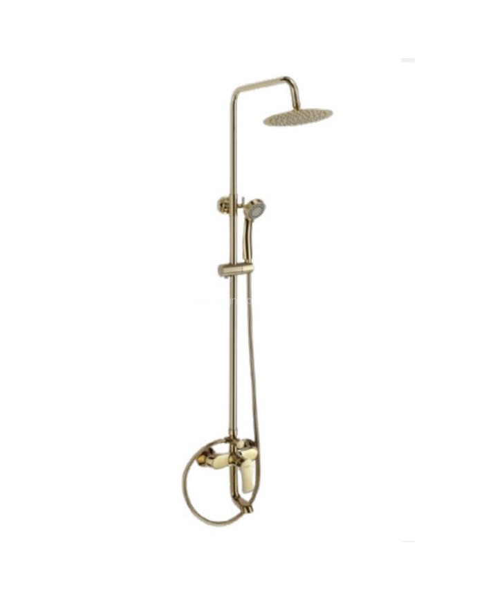 Extendable Shower Column with Eveberg Onda Gold Faucet