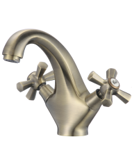 Μπαταρία Νιπτήρα Eveberg Terra Bronze με Βαλβίδα