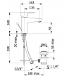 Washbasin faucet Demm Imola with pop-up valve (4810)
