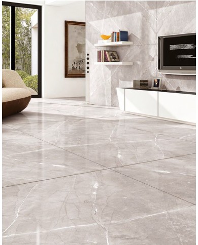 Armani Gray Retificato First Grade Glossy Porcelain Tile - Granite 60×120cm