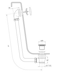 Obvious Retro Chrome Clic Clac Valve For Freestanding Bathtub