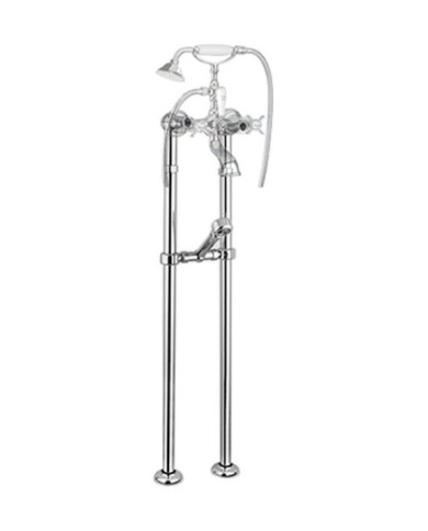 Επιδαπέδια Μπαταρία Λουτρού - Μπανιέρας Bugnatese Princeton με Πόδια Παροχής & Στήριξης