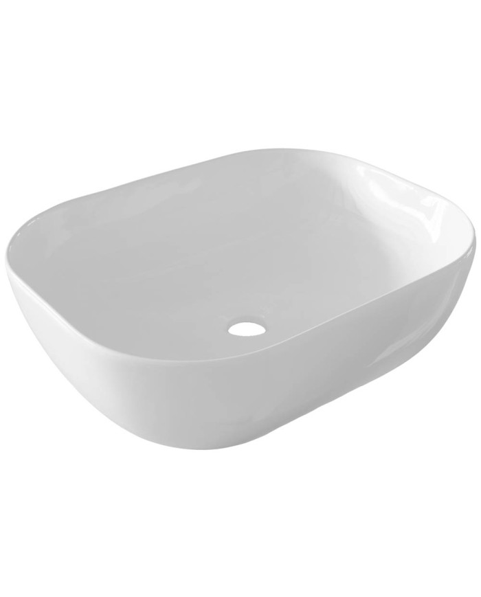 Ceramita Encore 50 Porcelain Countertop Washbasin White Glossy 50x40 cm
