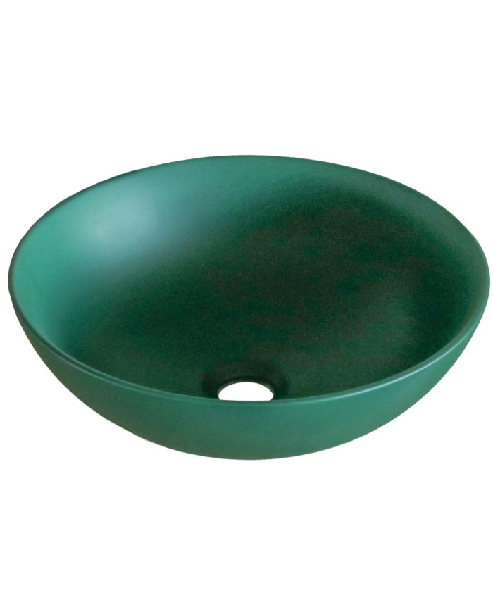 Νιπτήρας Πορσελάνης Επιτραπέζιος Ceramita F434 Green Matt ∅ 40 cm