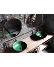 Νιπτήρας Πορσελάνης Επιτραπέζιος Ceramita F434 Green Matt ∅ 40 cm