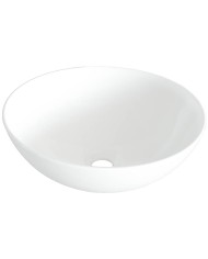 Νιπτήρας Πορσελάνης Επιτραπέζιος Ceramita F434 White Matt ∅ 40 cm
