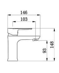 Eveberg Venti Chrome Basin Faucet with Valve