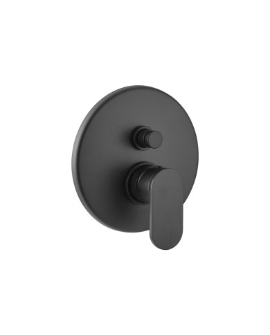 Εντοιχιζόμενος Μίκτης Armando Vicario Slim Black Matt  Δύο (2) Εξόδων με Εκτροπέα