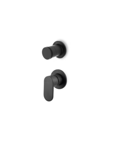 Εντοιχιζόμενος Μίκτης & Εκτροπέας Περιστροφικός Δύο (2) Εξόδων Armando Vicario Slim Black Matt