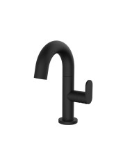 Μπαταρία Νιπτήρα Αναμεικτική Armando Vicario Slim Black Matt με Βαλβίδα (500010-400)